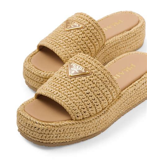 prada crochet slides|prada sliders women.